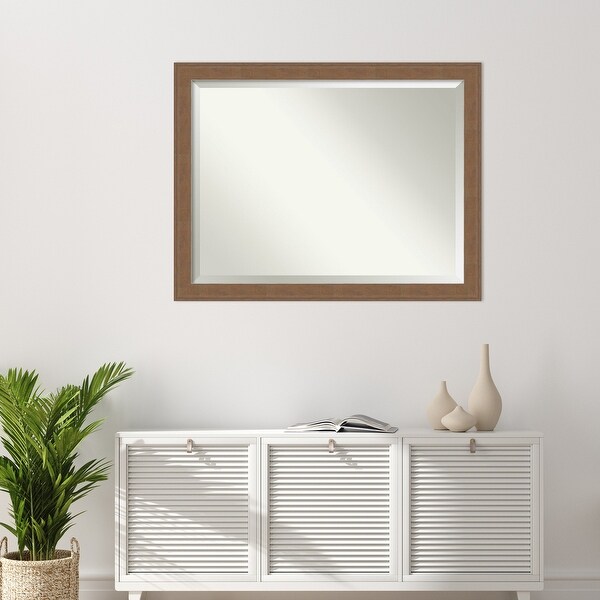 BED & BATH BEYOND ウォールミラー 　鏡　ミラー　46x56 Beveled Bathroom Wall Mirror - Alta Frame - On Sale - Bed