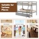 preview thumbnail 16 of 18, Costway Twin Over Twin Bunk Bed with 2 Storage Drawers Ladder No Box