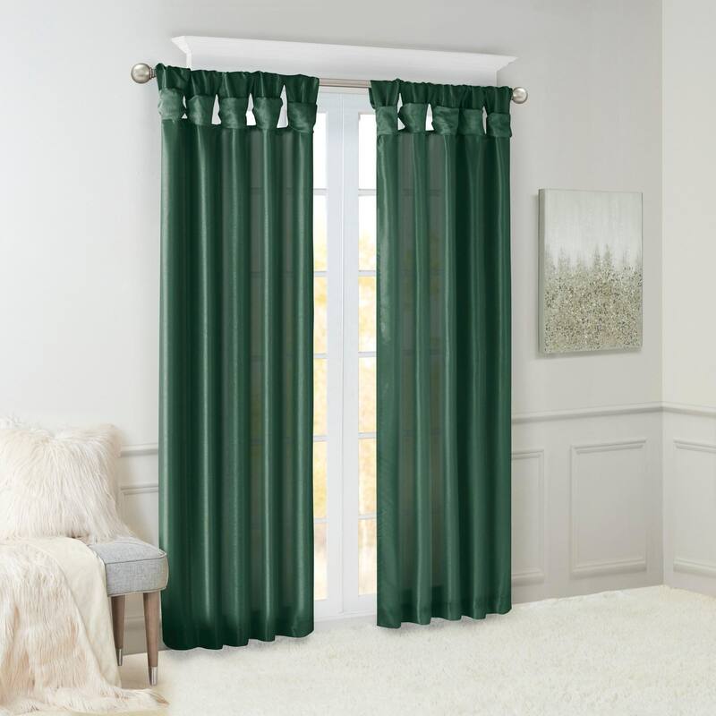 Twist Tab Total Blackout Window Curtain Panel