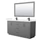 Option Dark Gray / Carrara Cultured Marble Top / Matte