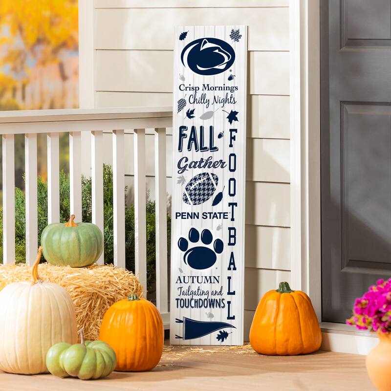 47" Double Sided Seasonal Porch Leaner, Penn State - 47" x 11.25" - Fall