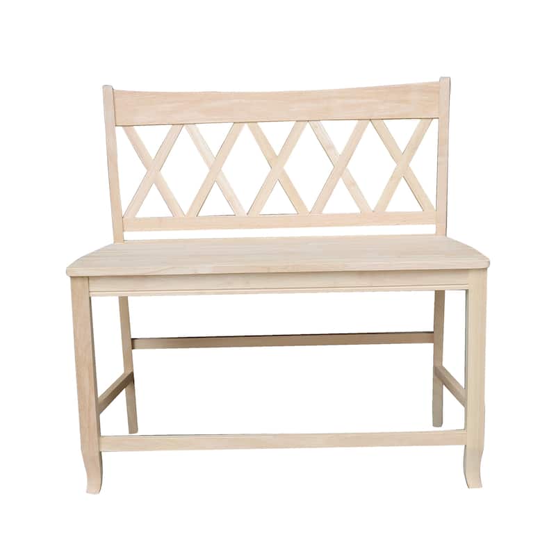 Double X-Back Bench - 24" Seat Height