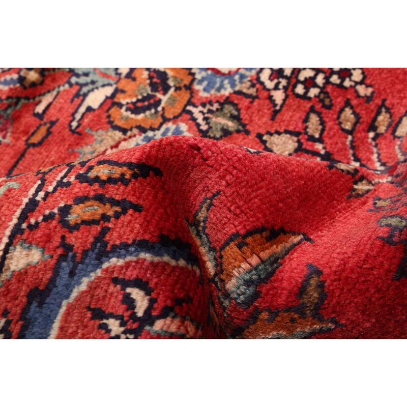 ECARPETGALLERY Hand-knotted Andelz Red Wool Rug - 3'1 x 8'2
