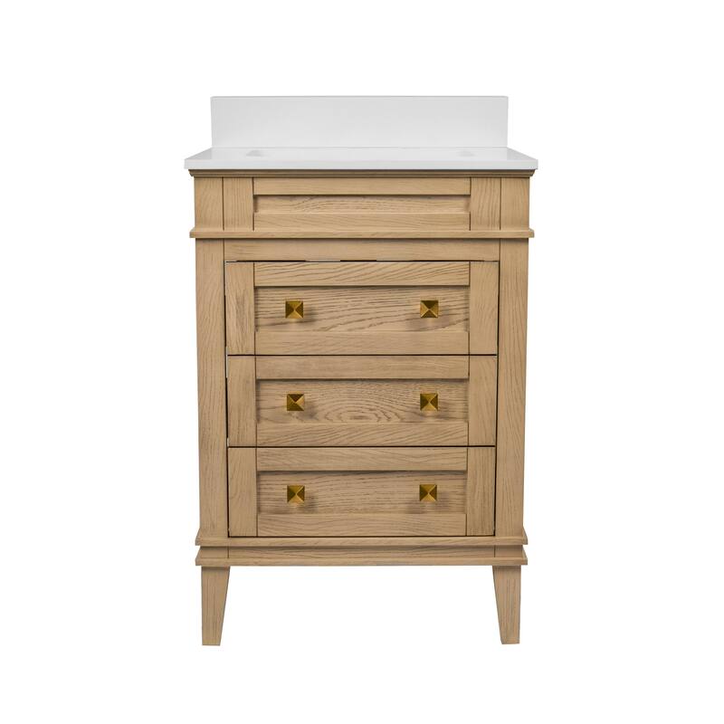 Eleanor 24-inch Vanity with Engineered White Top