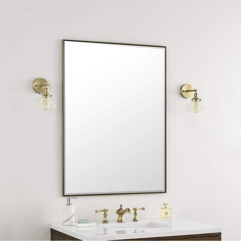 James Martin Vanities 715-M30 Rohe 30" W x 40" H Rectangular Stainless