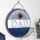preview thumbnail 3 of 8, Glitzhome 13"D Father's Day Metal Bottle Openner Wall Sign Organizer