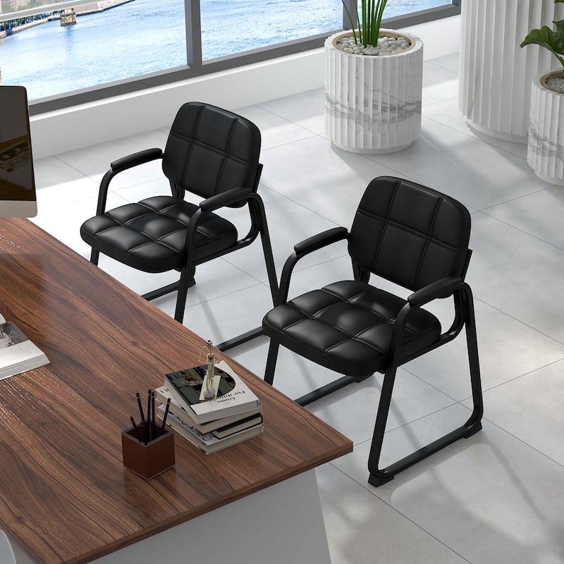 Costway Waiting Room Chair Set of 8 Upholstered Guest Conference Chair - See Details