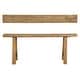 preview thumbnail 4 of 6, Artissance 43"L Natural Wood Indoor Outdoor Small Noodle Bench, Entryway Hallway Patio Seating