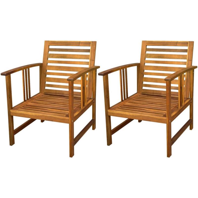 Roma 4pc Modular Outdoor Sofa and Table Set, Brown Acacia Wood, White