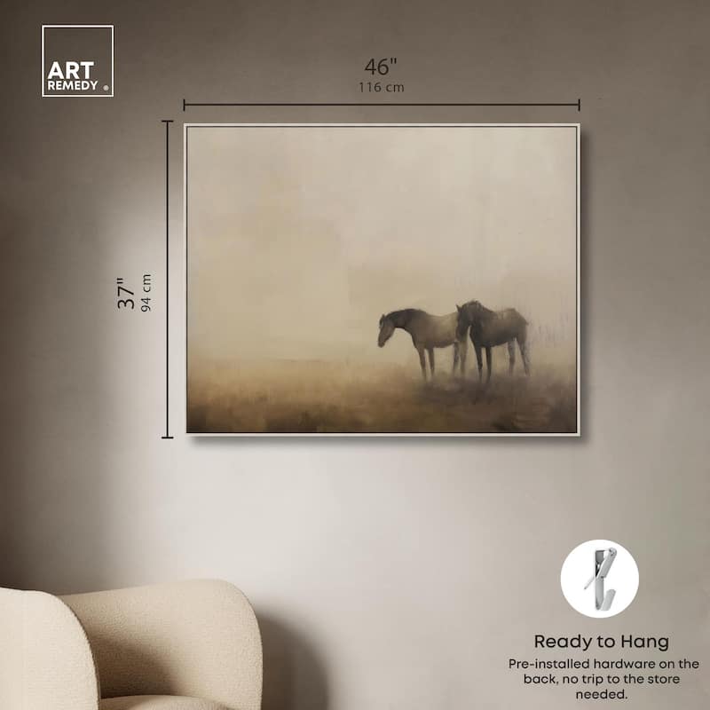 Equine Duo Canvas by Art Remedy