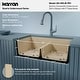 preview thumbnail 6 of 8, Karran 32" Undermount Double Equal Bowl Quartz Kitchen Sink Kit - 32" x 19.5" x 9"