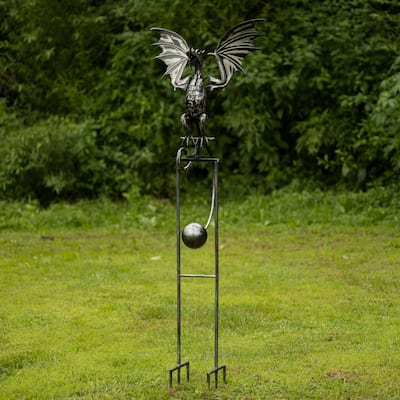 Iron Dragon Swing Stake with Tail Down "Moonfyre"