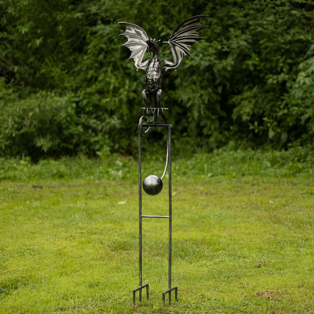 Iron Dragon Swing Stake with Tail Down "Moonfyre"