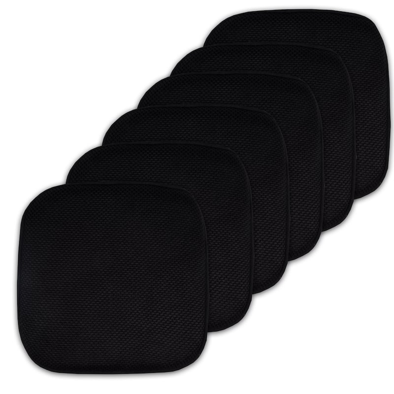 16-in. Square Non-slip Memory Foam Seat Cushions (2 OR 4)