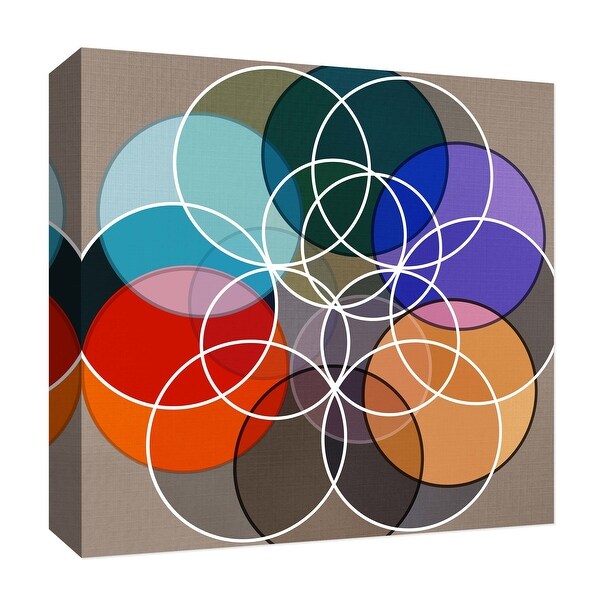 PTM Images 9-126827 PTM Canvas Collection 12" x 12" - "Circle of Colors IV" Giclee Patterns and Designs Art Print on Canvas