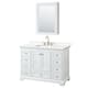 Option White, Gold Trim, White Quartz Top