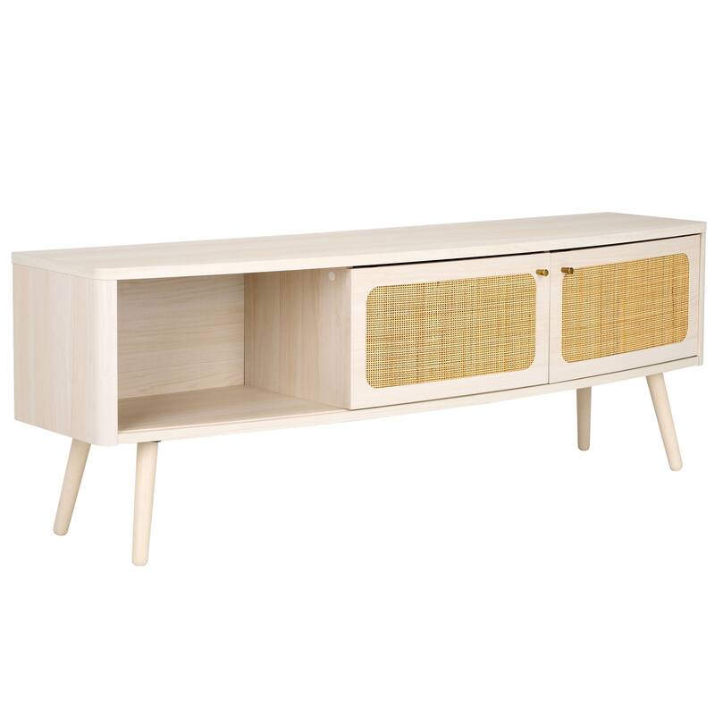 SAFAVIEH Home Cielle 2 Door Media Stand. - 60"Wx15"Dx21"H