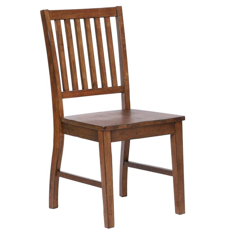 Extendable Dining Table Set for 8 - 72" Rectangular Table with 6 Chairs - Rustic Farmhouse Style