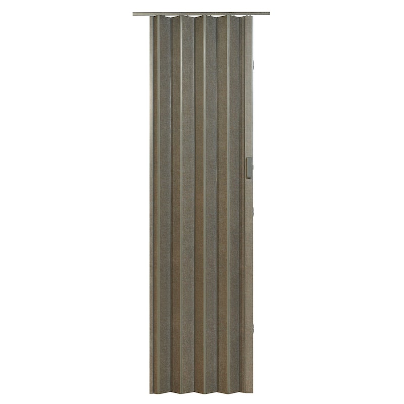 Spectrum Elite Grey Linen PVC 36-inch x 96-inch Folding Door