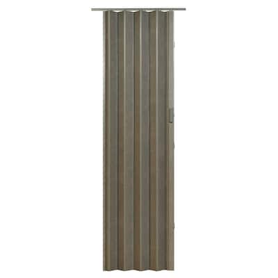 Spectrum Elite Grey Linen PVC 36-inch x 96-inch Folding Door
