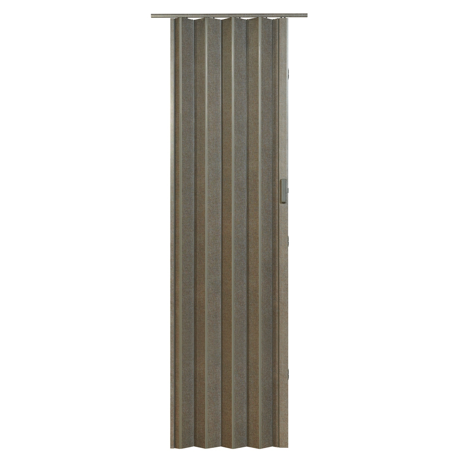 Spectrum Elite Grey Linen PVC Folding Closet Door Accordion Door 36 x 96