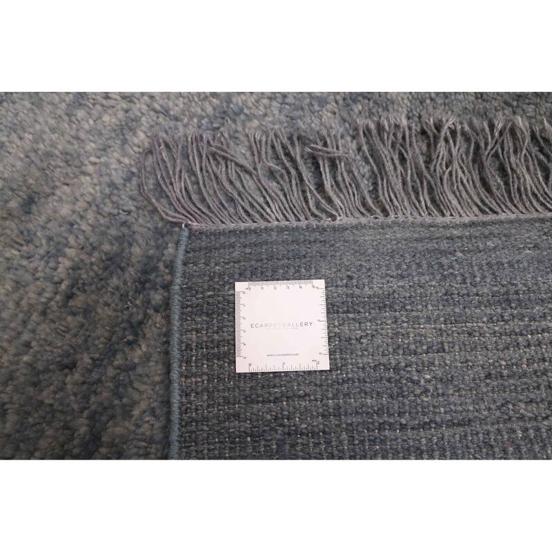 ECARPETGALLERY Hand-knotted Pak Finest Gabbeh Denim Blue Wool Rug - 8'6 x 10'3