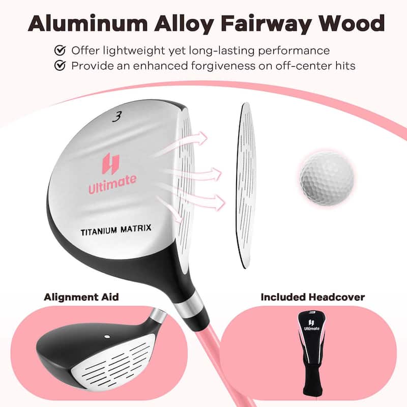 Ultimate 165CC Junior #3 Fairway Wood for Kids with Fiberglass Shaft - See Details
