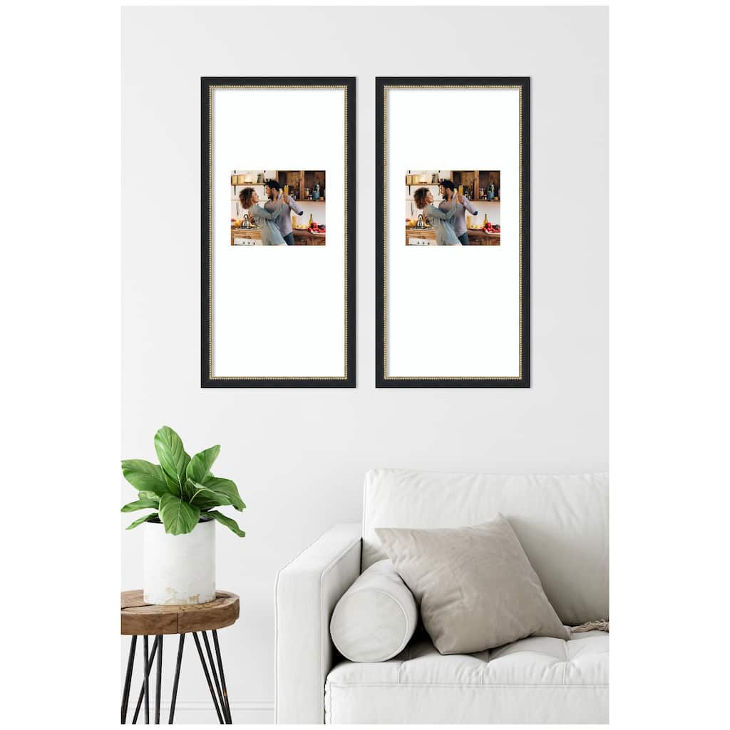 Kate and Laurel Belmont Black Photo Frame Set