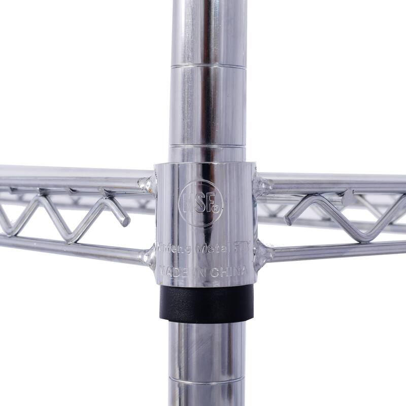 6-Tier Multifunctional Adjustable Shelf with Wheels, 6000LBS Capacity