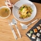 preview thumbnail 3 of 2, French Home Faux Ivory Chopsticks, Laguiole Spoons and Ceramic Rests, Set of 4 Pairs