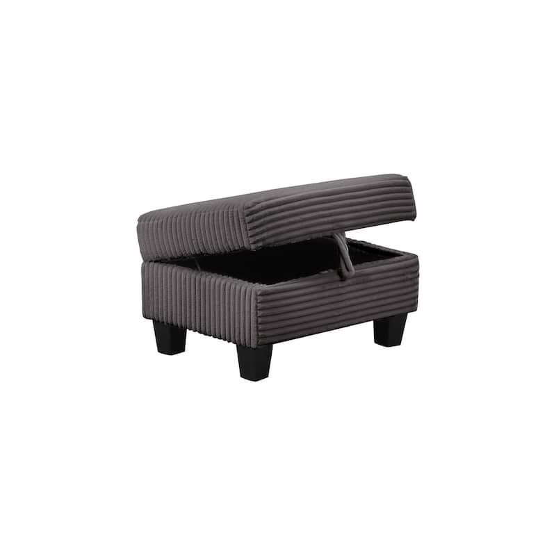 Cozy Modern & Contemporary Style Sectional Sofa Made with Wood & Upholstered Velvet