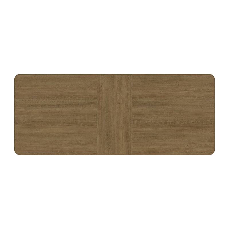 5-piece Wooden Dining Table Set with Extension Leaf in Sand Wash and Beige
