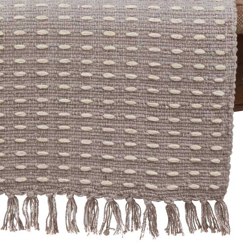 Dashed Woven Long Table Runner