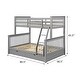 preview thumbnail 6 of 4, Jolis Grey Twin over Full 2-Drawer Bunk Bed