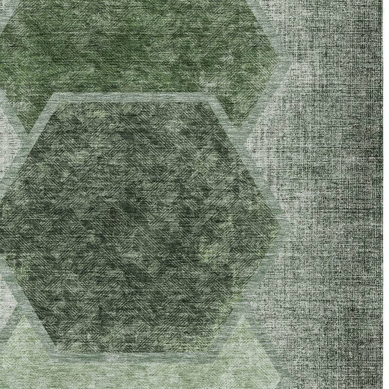 HomeRoots Geometric Transitional Rectangle Outdoor Rug