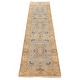 preview thumbnail 3 of 7, ECARPETGALLERY Hand-knotted Royal Oushak Light Blue Wool Rug - 2'7 x 11'10