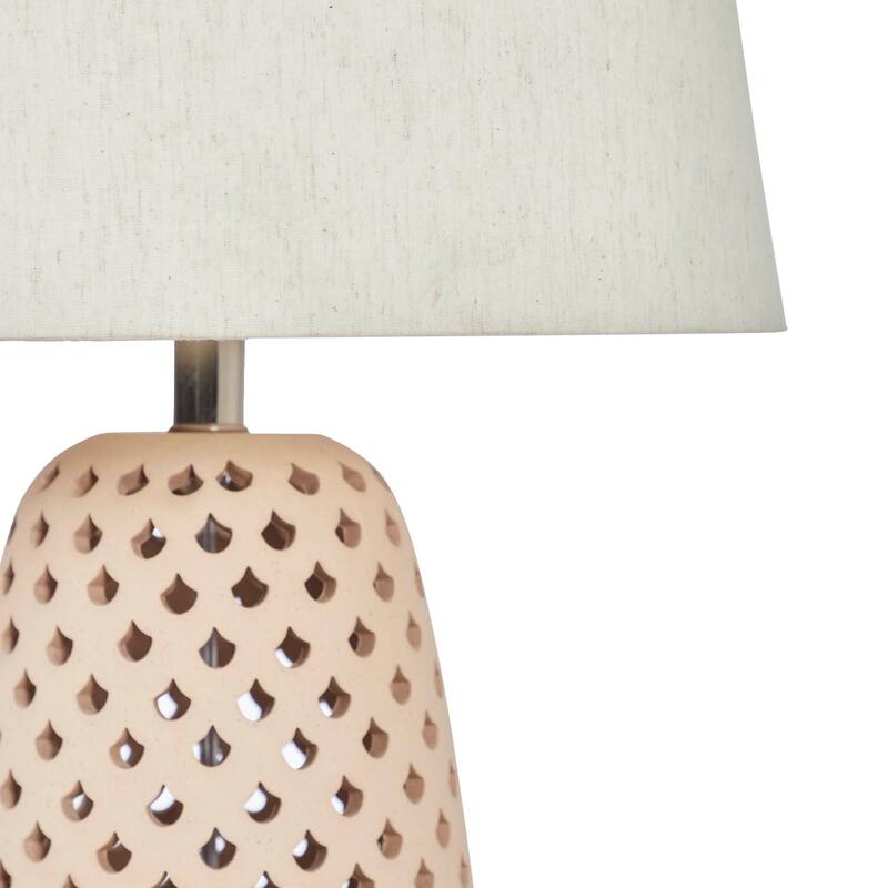 Skye 24" Table Lamp with Linen Shade, Beige