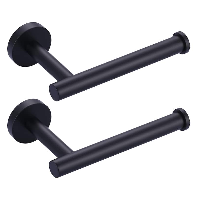WOWOW Wall Mount Stainless Steel Single Arm Toilet Paper Holder