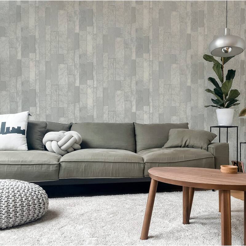 Arthouse Kintsugi Silver Geometric Wallpaper