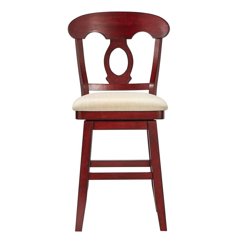 Eleanor Napoleon Back Wood Swivel Chair by iNSPIRE Q Classic