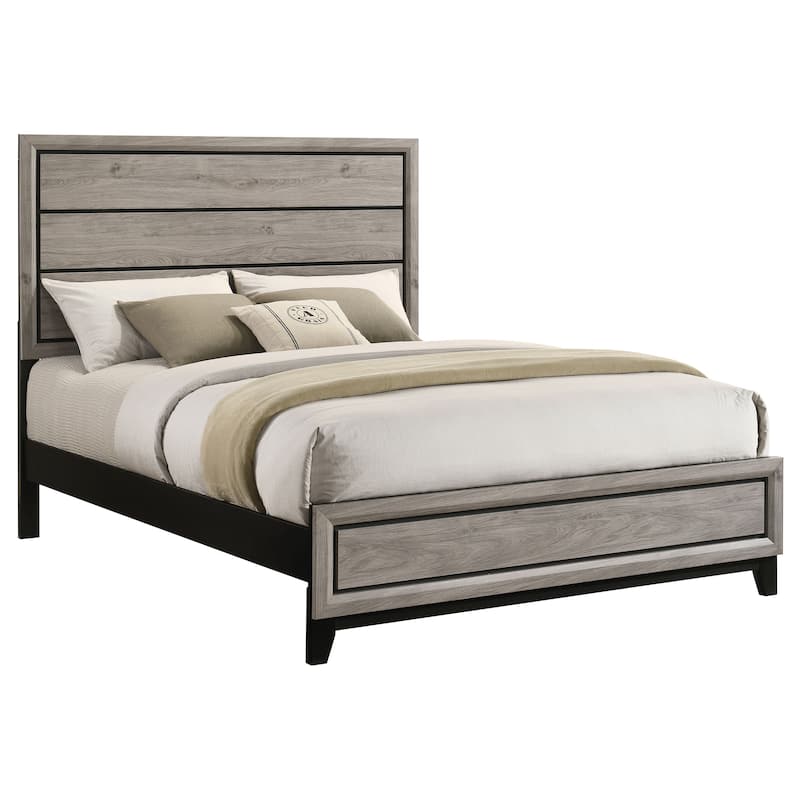 Watson Transitional Wood Panel Bed
