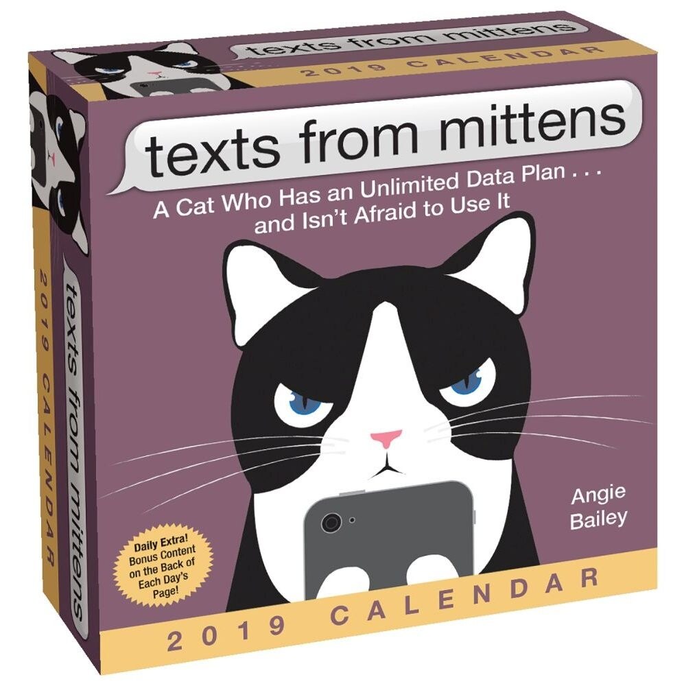 Shop 2019 Texts From Mittens The Cat Desk Calendar Funny Cats By Andrews Mcmeel Publ Overstock 22385180