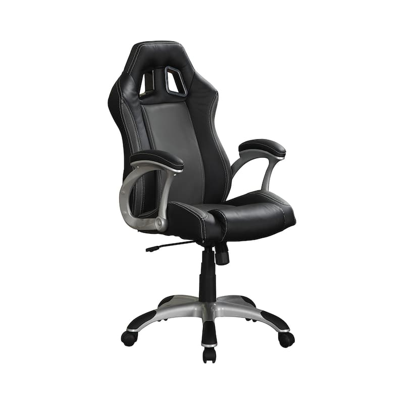 Adjustable Height Office Chair With Air Ventilation in Black
