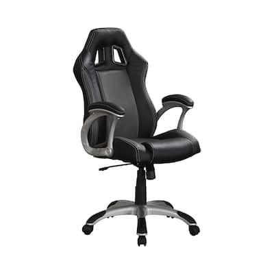 Adjustable Height Office Chair With Air Ventilation in Black