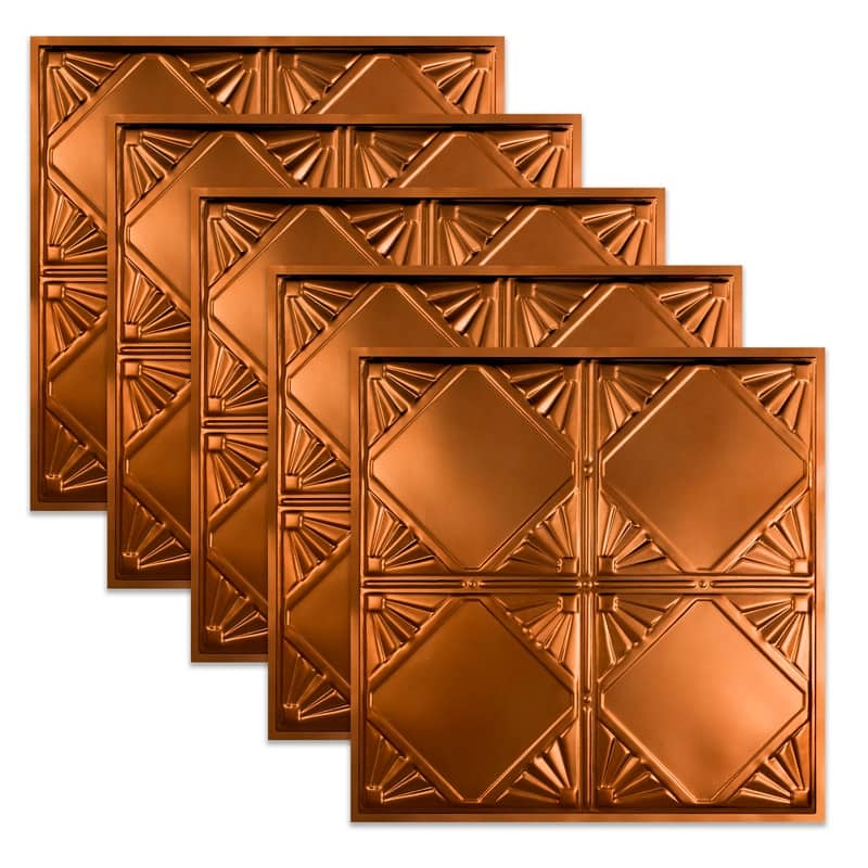 Great Lakes Tin Erie Lay-in Ceiling Tile - Copper - 2 x 2