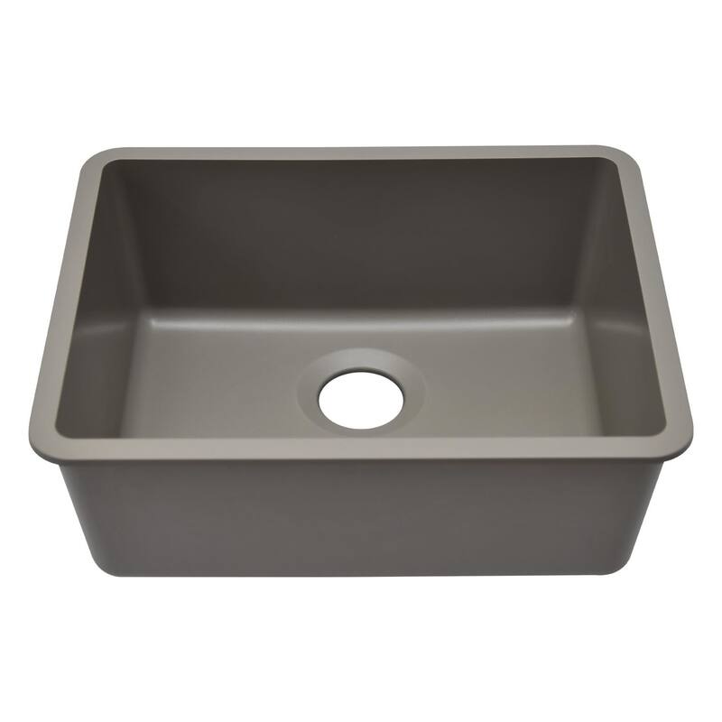 23" x 18" Quartz Kitchen Sink, single bowl kitchen sink, Drop in Kitchen Sink, Granite Composite Kitchen Sink,... - 23"x18" - 23"x18" - Galaxy Concrete
