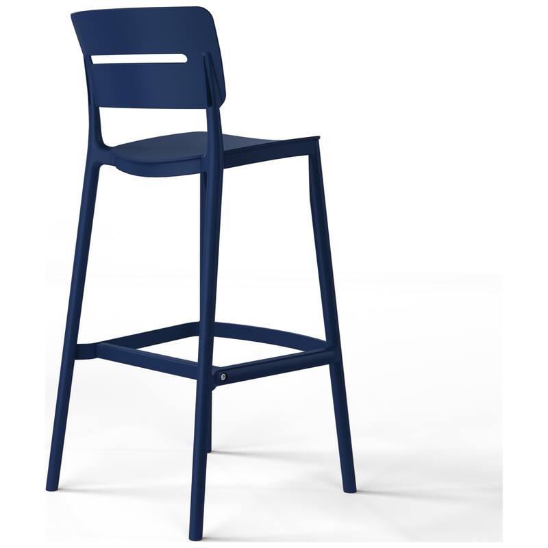 Frond and Form 29.5 Inch Outdoor Bar Stool (Set of 2)