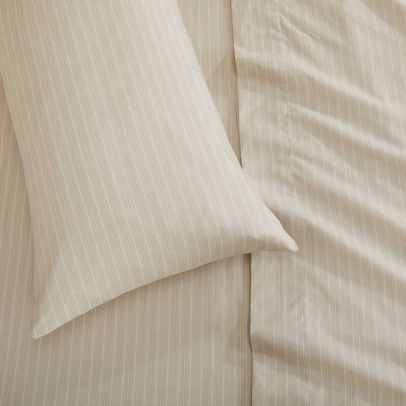 Premium Striped Microfiber Sheet Set