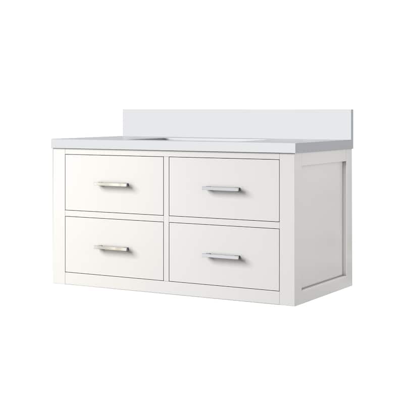 Castor Bath Vanity with Quartz Top and Sink