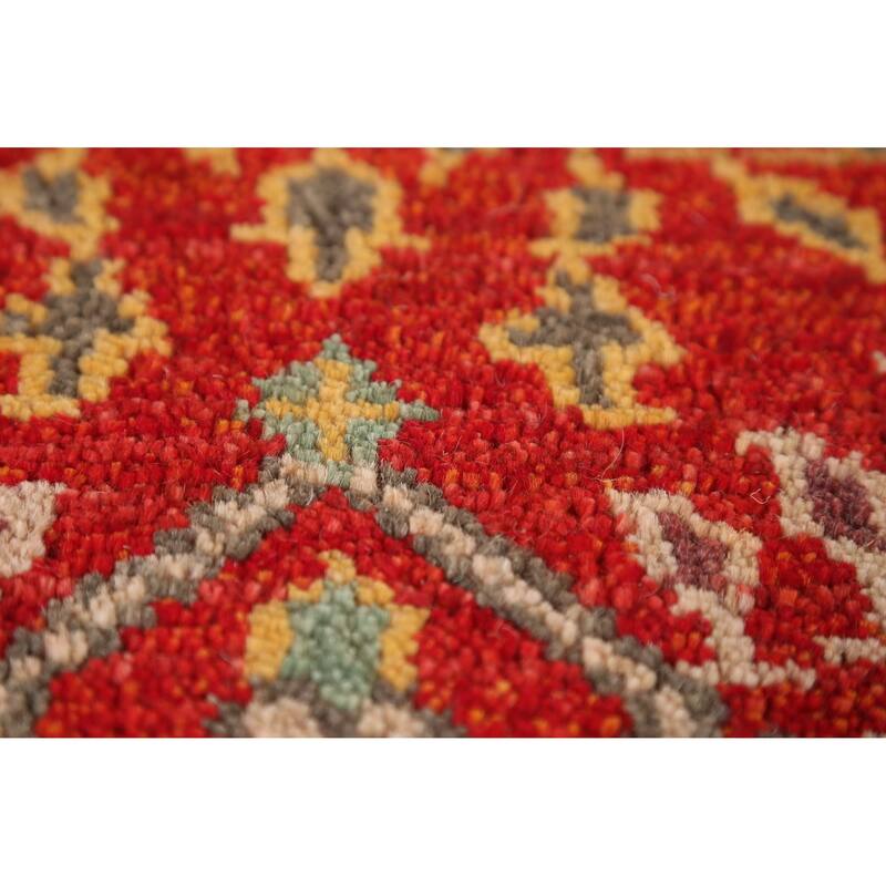 Red Heriz Serapi Indian Runner Rug Handmade Wool Carpet - 2'6" x 7'11"